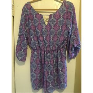 Pink and Purple Romper